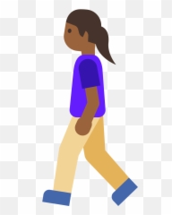 Emoji U1f6b6 1f3fe 200d 2640 - Cartoon