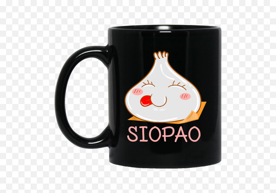 Siopao With Tongue Hanging Out Emoji 11 Oz Mug - Mug,Hanging Emoji