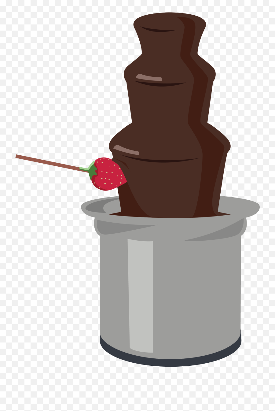 Chocolate Fondue Fondue Clipart - Png Download Full Size Chocolate Fountain Clipart Emoji,Emoji Chocolates