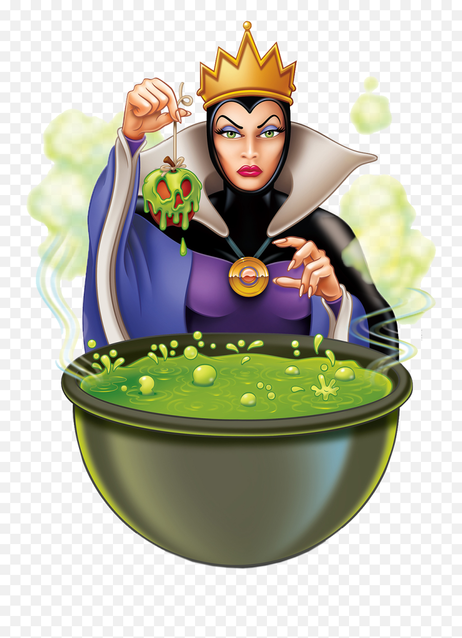 Queen Clipart Snow White Witch Queen - Evil Queen With Poison Apple Emoji,Snow White Emoji