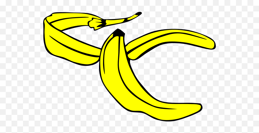 Banana Peel - Banana Peel Clipart Black And White Emoji,Cut And Paste Emoji