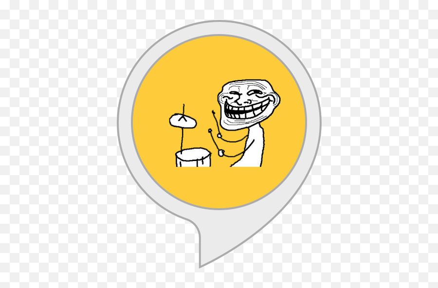 Ba Dum Tss Amazonca Alexa Skills - Troll Face Emoji,Rimshot Emoticon