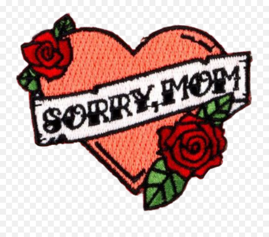 Heart Sorry Mom Mischief Sticker By Michaelaspeno - Garden Roses Emoji,Mischief Emoji