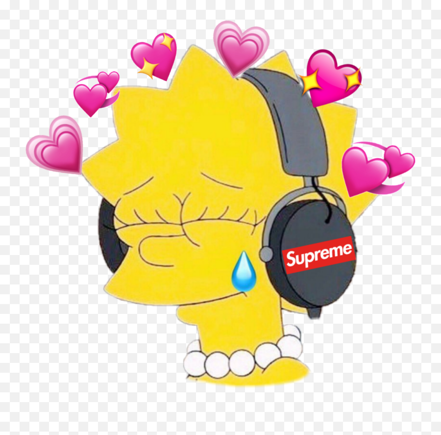Lisa Simpson Mood Simpsons Lisasimpson Music Supreme - Imagenes De Lisa Simpson Emoji,Simpsons Emojis
