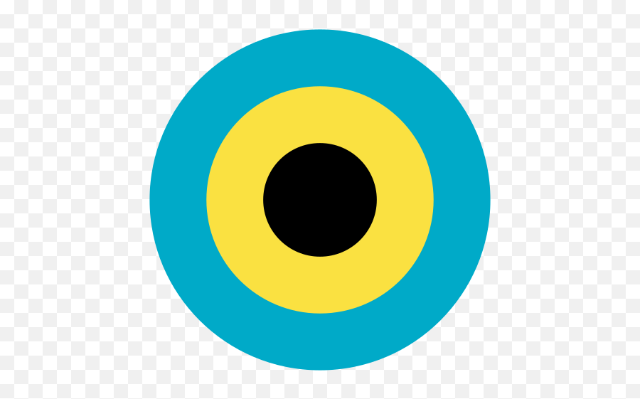 Roundel Of The Bahamas - Circle Emoji,Bahamian Flag Emoji