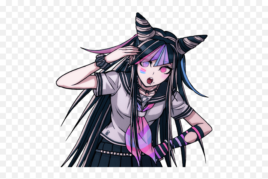 Tracy Luchino Mellieplinius Twitter - Danganronpa Sprites Ibuki Emoji,Grabby Hands Emoji