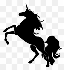 Einhorn - Unicorn Silhouette Emoji