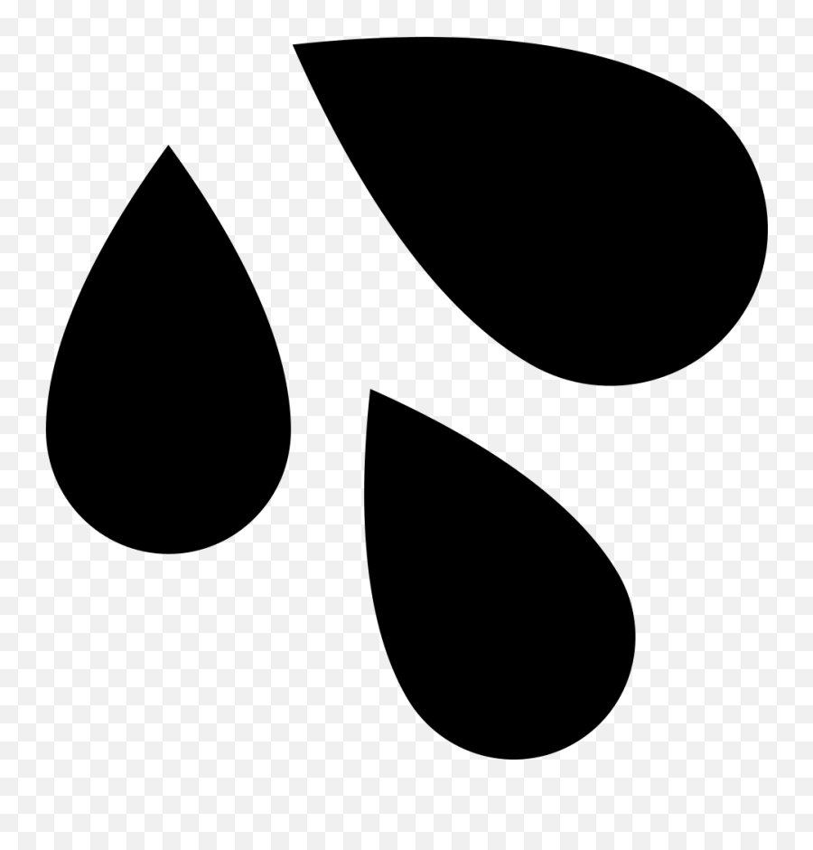 Emojione Bw 1f4a6 - Sweat Droplets Emoji Black,Sweat Emoji