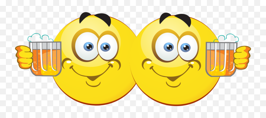 Drinking Buddies Emoji Decal - Drinking Emoji,Drinking Emoticon