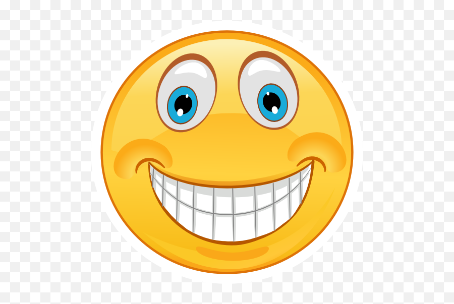 Crazy High Smile Emoji Sticker - Grinding Teeth Emoji,Crazy Emoji