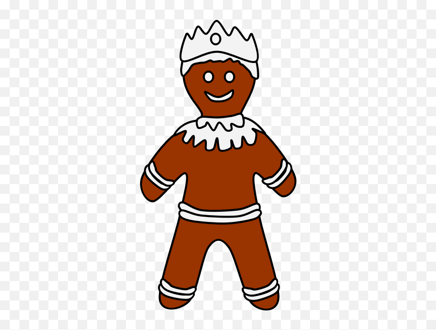 Gingerbread Cookie In Male Shape - Pepparkakor Tecknade Emoji,Gingerbread Man Emoji