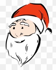 Santa Claus Clipart Free Christmas - Face Cartoon Png Emoji