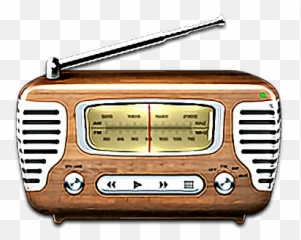 Old School Radio Music News Player - Transparent Background Png Emoji