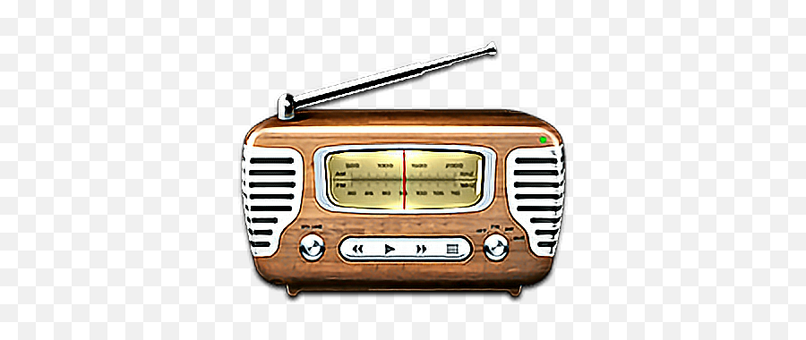 Old School Radio Music News Player - Transparent Background Old Radio Png Emoji,Stereo Emoji