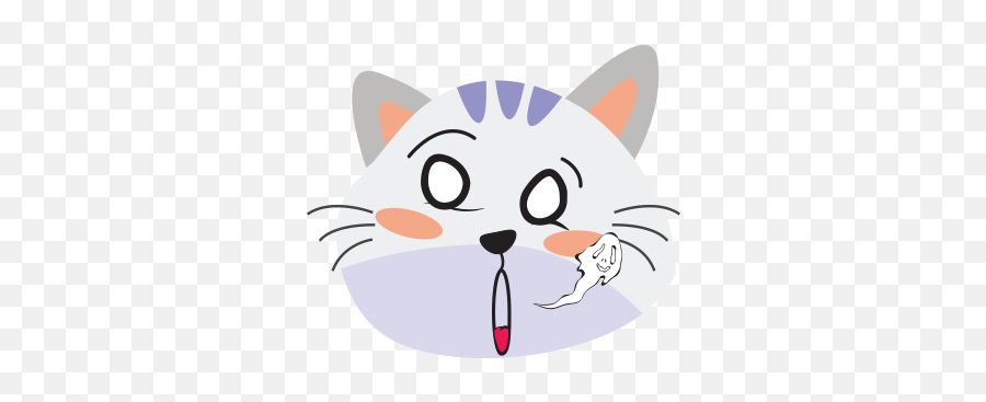 Face Cats Emoji For Imessage - Cat Yawns,Emoji For Imessage