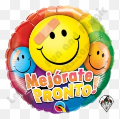 Qualatex 18 Inch Round Pronto - Smiley Emoji,Yoyo Emoticon