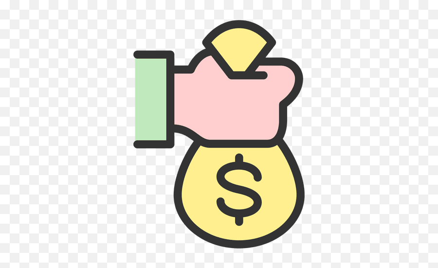 Hand Holding Money Bag - Money Emoji,Money Bag Emoji