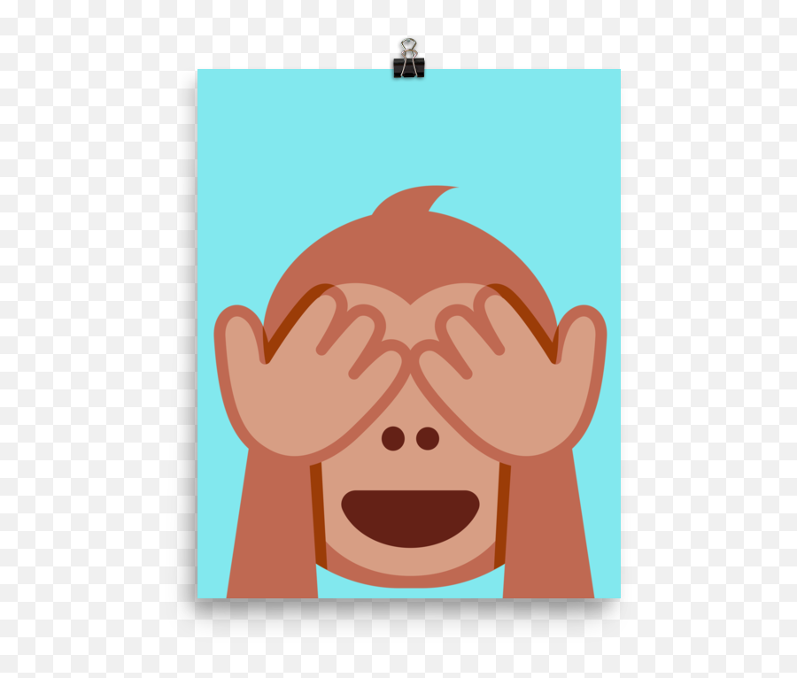See No Evil - Cartoon Emoji,Hear No Evil Emoji