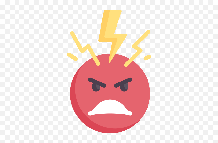 Angry - Clip Art Emoji,Thunderstorm Emoji