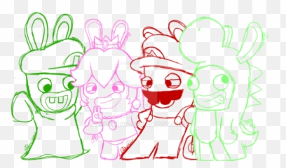 Mario Plus Rabbids Kingdom Battle Coloring Pages - Emoji