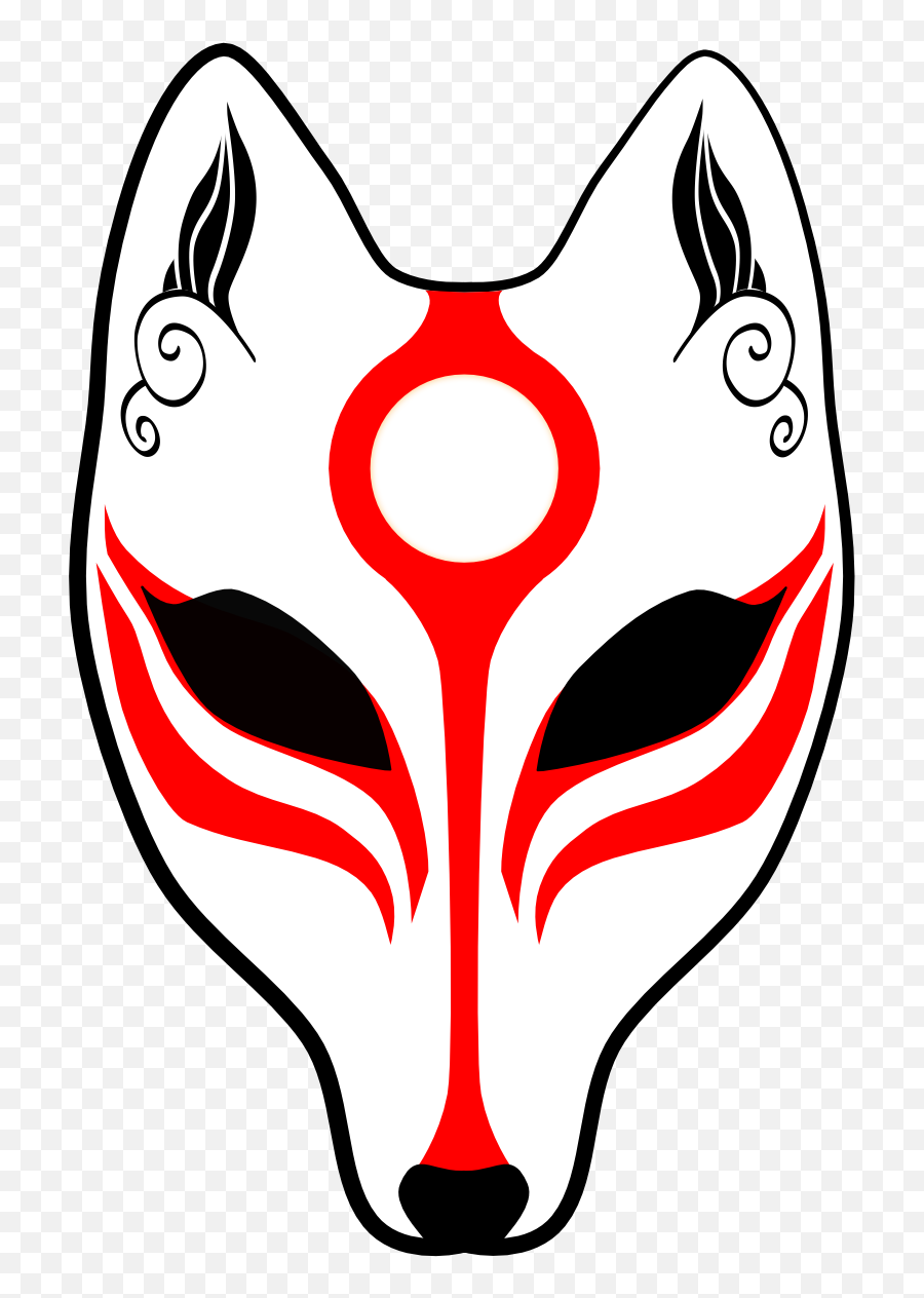 My First Illustration With Affinity Designer - Share Your Japanese Kitsune Mask Png Emoji,Japanese Mask Emoji
