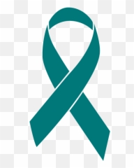 Ovarian Cancer Ribbon - Transparent Background Ovarian Cancer Ribbon Emoji,Teal Ribbon Emoji