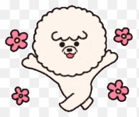 Smile Blossom Sticker - Bichon Frise Svg Emoji,Jackass Emoji