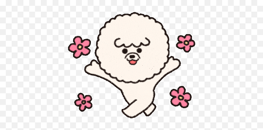 Smile Blossom Sticker - Bichon Frise Svg Emoji,Jackass Emoji