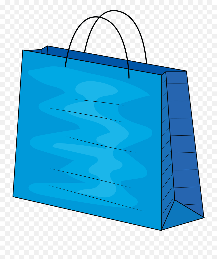 Blue Shopping Bag Clipart - Bag Clipart Emoji,Shopping Bag Emoji