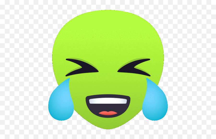 Laughing Alien Gif - Happy Emoji,Laughing Hysterically Emoji