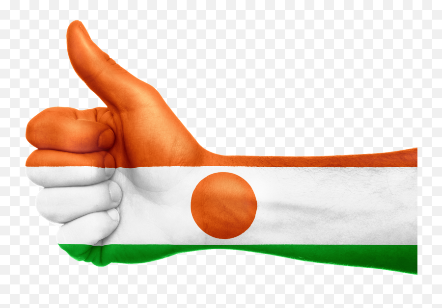 Niger Flag Hand National Fingers - Niger Flag Hand Emoji,Race Flag Emoji