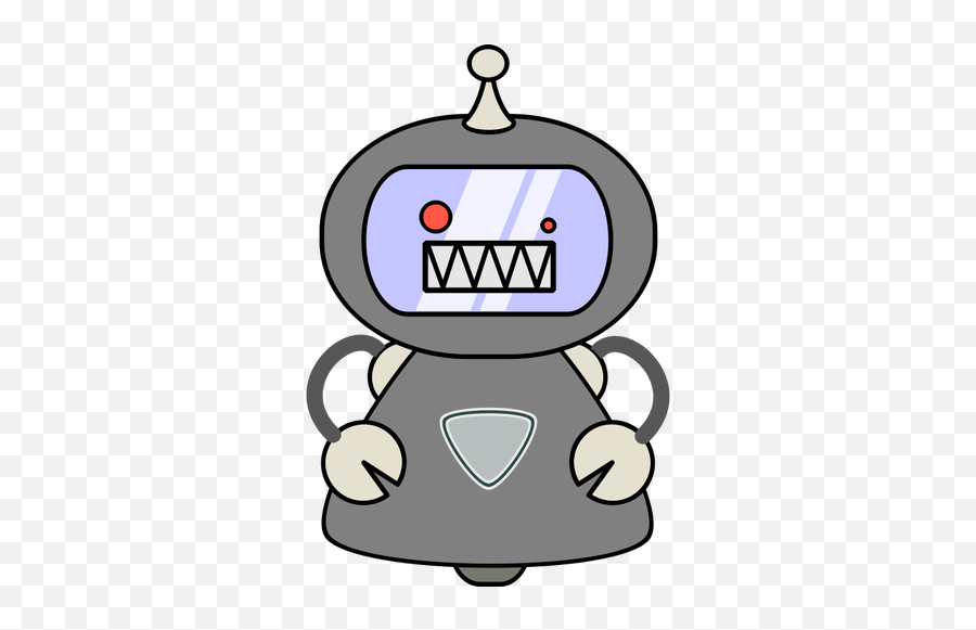Evil Robot - Transparent Evil Robot Cartoon Emoji,Robot Emoticon
