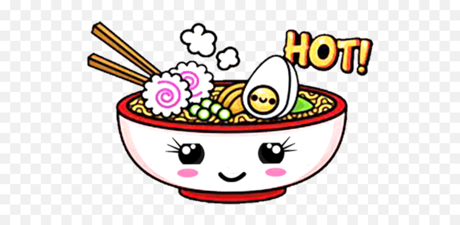 Foods Clipart Sticker Foods Sticker Transparent Free For - Kawaii Transparent Food Clipart Emoji,Ramen Emoji