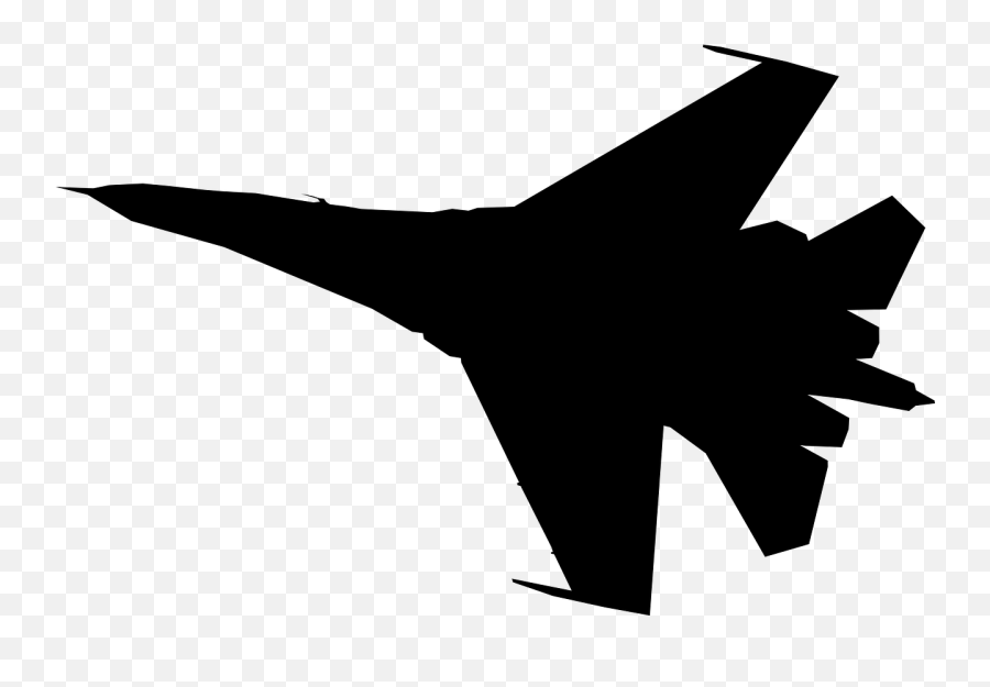 Fighter Jet Silhouette Plane Airplane - Fighter Jet Silhouette Emoji,Jet Ski Emoji