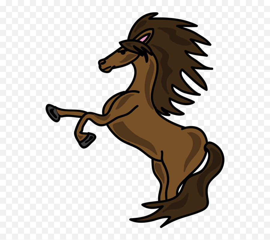 Brown Horse Horse Illustrations - Unicorn Clipart Emoji,Cat Cow Horse World Emoji