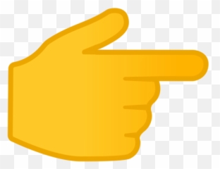 Emoticon Index Finger The Gesture Emoji - Right Pointing