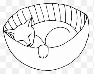 Cat Feline Sleeping Basket Pet - Cartoon Emoji