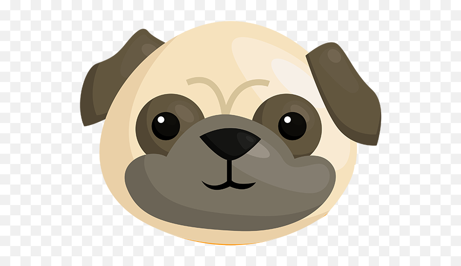 Pug Emoji Stickers - Clipart Pug Png,Pug Emoji