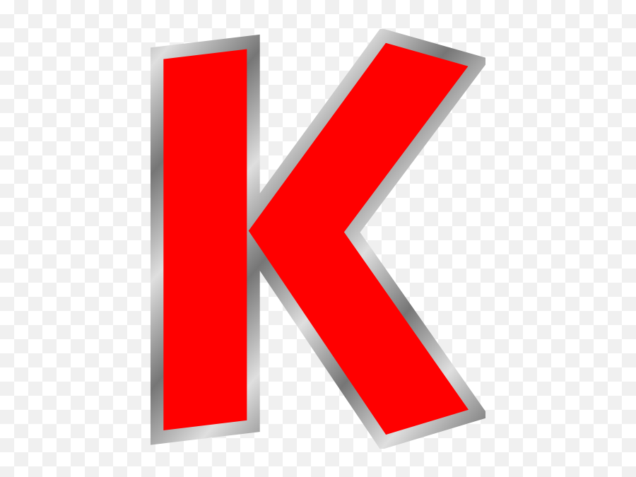 Letter K Png - Transparent Background Red Letter K Png Emoji,Letter And Knife Emoji
