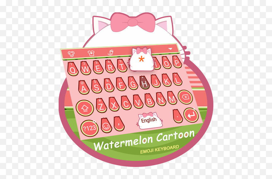 Watermelon Cartoon Keyboard - Clip Art Emoji,How To Change Emoji Keyboard On Android