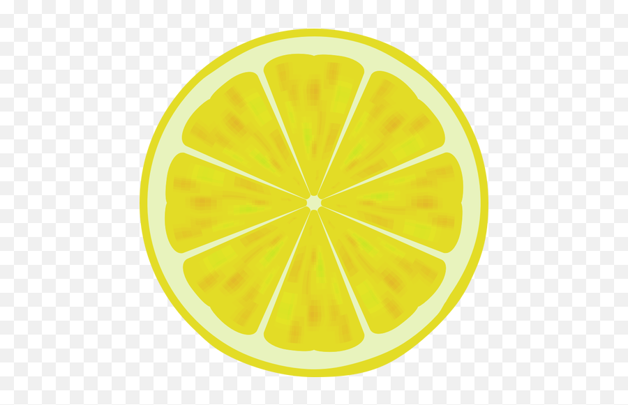 Lemon Slice Vector Drawing - Circle Emoji,Cake Slice Emoji