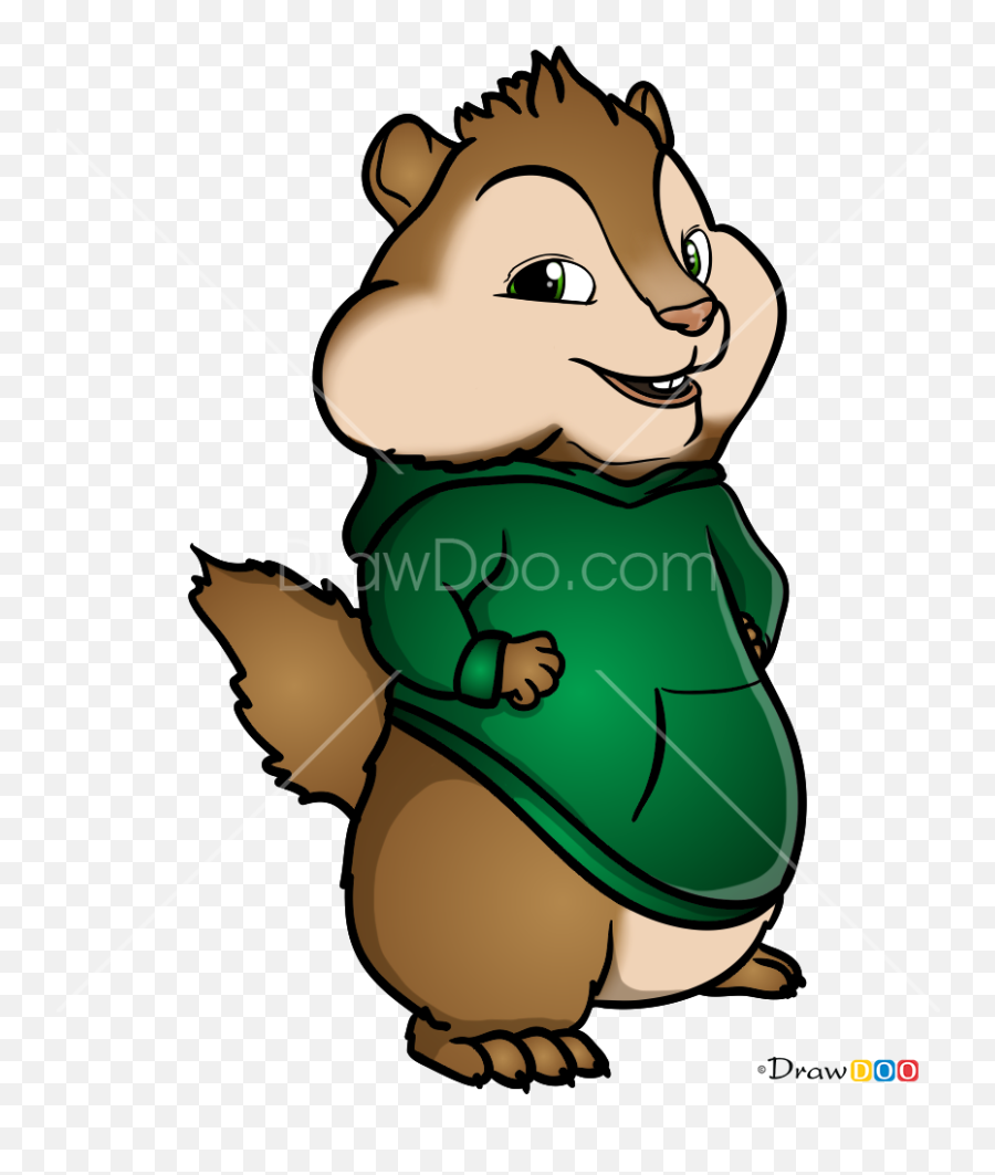 How To Draw Theodore Seville Alvin And Chipmunks - Theodore Alvin And The Chipmunks Drawing Emoji,Chipmunk Emoji