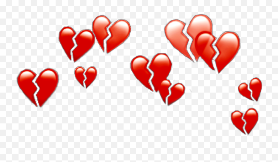 Download Heart Crown Heartcrown Crownheart Sad Sadlife - Snapchat Filter Png Emoji,Heart Emoji Png