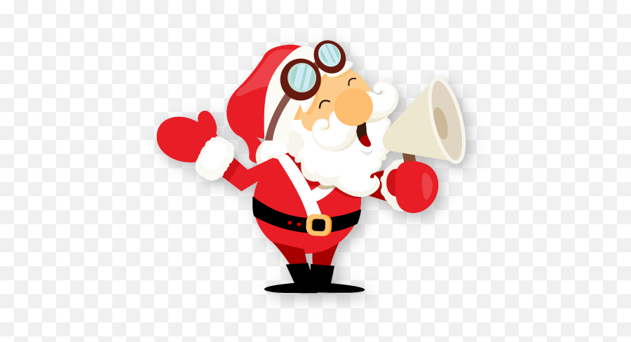 Santa Shout Icon - 25 December Christmas Day Emoji,Shouting Emoji