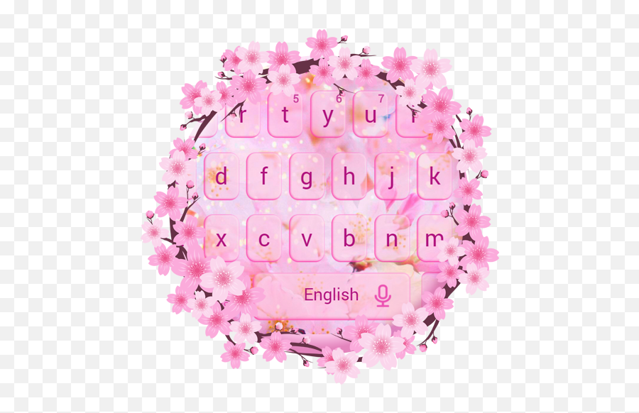 Cherry Blossom Sakura Flower Keyboard Theme - Google Play Baground Gambar Bunga Emoji,Sakura Flower Emoji