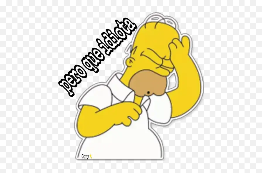 Mi Dulce Homero S Stickers For Whatsapp - Homer Simpson Doh Moment Emoji,Pooh Emoji