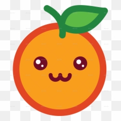 Orange Emoticon - Cute Confused Emoji,Lying Down Emoticon