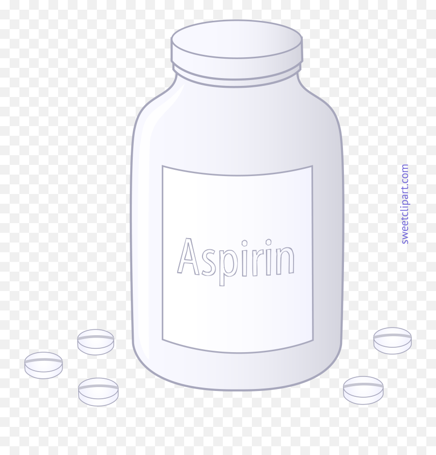 Aspirin Pharmaceutical Drug Analgesic Tablet Clip Art - Cartoon Bottle Of Aspirin Emoji,Pill Bottle Emoji