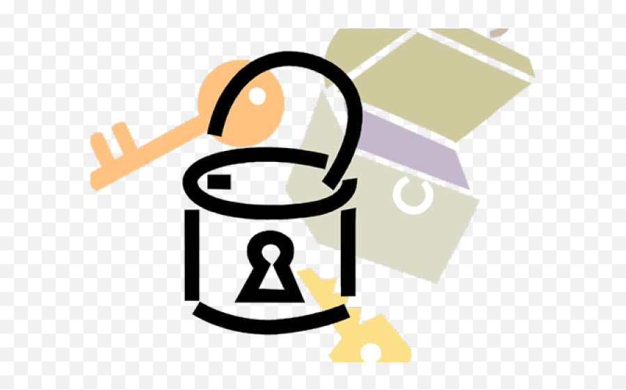 Lock Clipart Lockbox - Png Download Full Size Clipart Clip Art Emoji,Locker Emoji