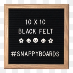 10x10 Wood Frame Letter Board - Black Felt340 Characterscanvas Bagnew In Box Plywood Emoji,Letter W Emoji